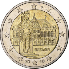 GERMANY - FEDERAL REPUBLIC, 2 Euro, Bremen, 2010, Stuttgart, AU(55-58)