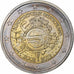 Germany, 2 Euro, 10 ans de l'Euro, 2012, Hambourg, MS(63), Bi-Metallic