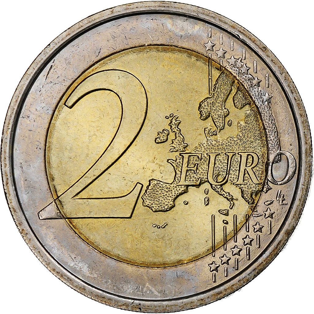 Włochy, 2 Euro, European Monetrary Union, 10th Anniversary, 2009, Rome, MS(63)