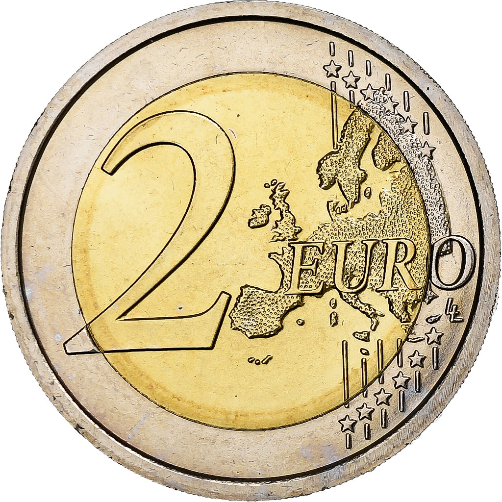 Włochy, 2 Euro, Comte de Cavour, 2010, Rome, MS(63), Bimetaliczny, KM:328