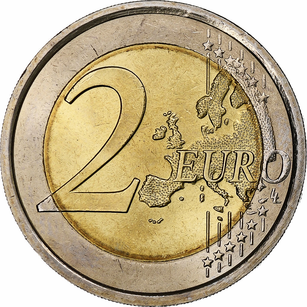 Włochy, 2 Euro, Giovanni Pascoli, 2012, Rome, MS(63), Bimetaliczny, KM:355
