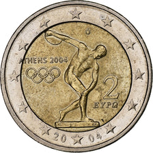 Grèce, 2 Euro, Jeux Olympiques d'Athènes, 2004, Athènes, TTB+, Bimétallique