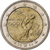Grecia, 2 Euro, Jeux Olympiques d'Athènes, 2004, Athens, MBC+, Bimetálico