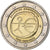 Grecja, 2 Euro, EMU, 2009, Athens, MS(60-62), Bimetaliczny, KM:227