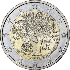 Portugal, 2 Euro, European Union President, 2007, Lisbonne, SPL, Bimétallique