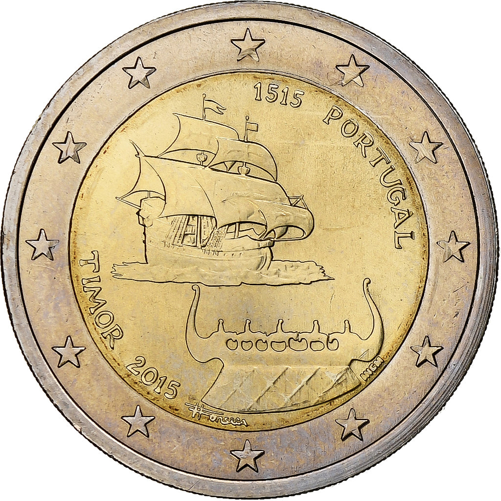 Portugal, 2 Euro, 500 ème anniversaire de la decouverte de Timor, 2015, SC