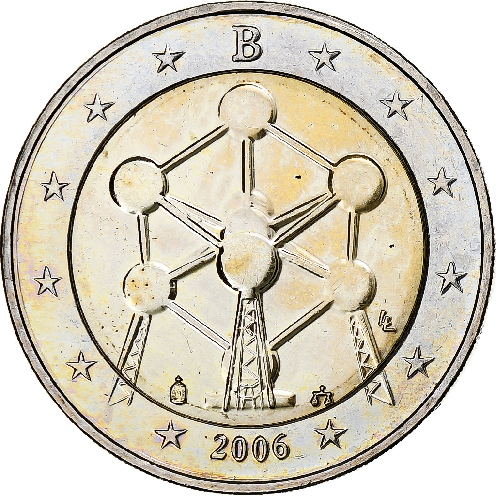 Belgique, 2 Euro, Atomium, 2006, Bruxelles, SUP+, Bimétallique, KM:241