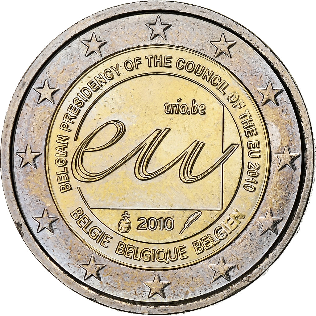 België, 2 Euro, Presidency of the European Union, 2010, UNC-, Bi-Metallic