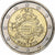 België, 2 Euro, Queen Elisabeth, 2012, 10 ANS DE L'EURO, PR, Bi-Metallic
