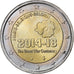 Bélgica, 2 Euro, The Great War Centenary, 2014, EBC, Bimetálico