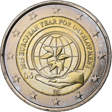 Belgium, 2 Euro, European Year for Development, 2015, MS(60-62), Bi-Metallic
