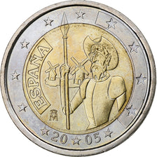 Spain, 2 Euro, Don Quichotte, 2005, Madrid, MS(63), Bi-Metallic, KM:1063