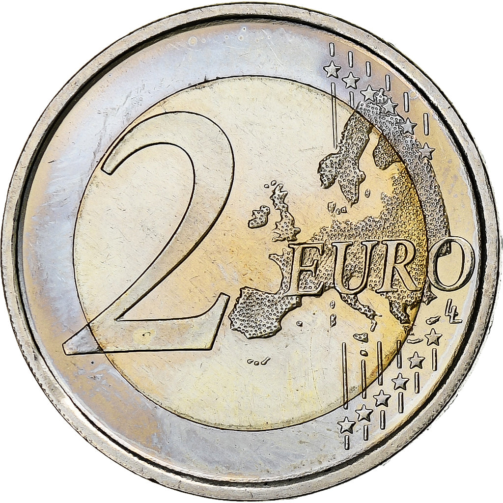 Spain, 2 Euro, Traité de Rome 50 ans, 2007, Madrid, MS(63), Bi-Metallic