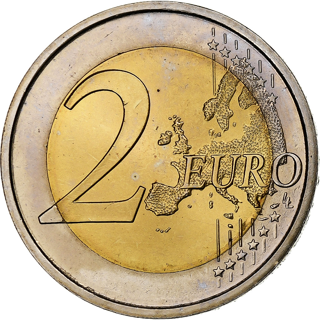 Espagne, 2 Euro, european monetary union 10 th anniversary, 2009, Madrid, SPL