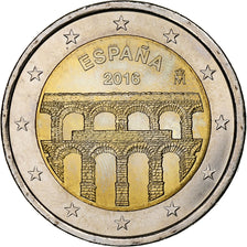 Spain, 2 Euro, Aqueduc de Ségovie, 2016, MS(63), Bi-Metallic, KM:New