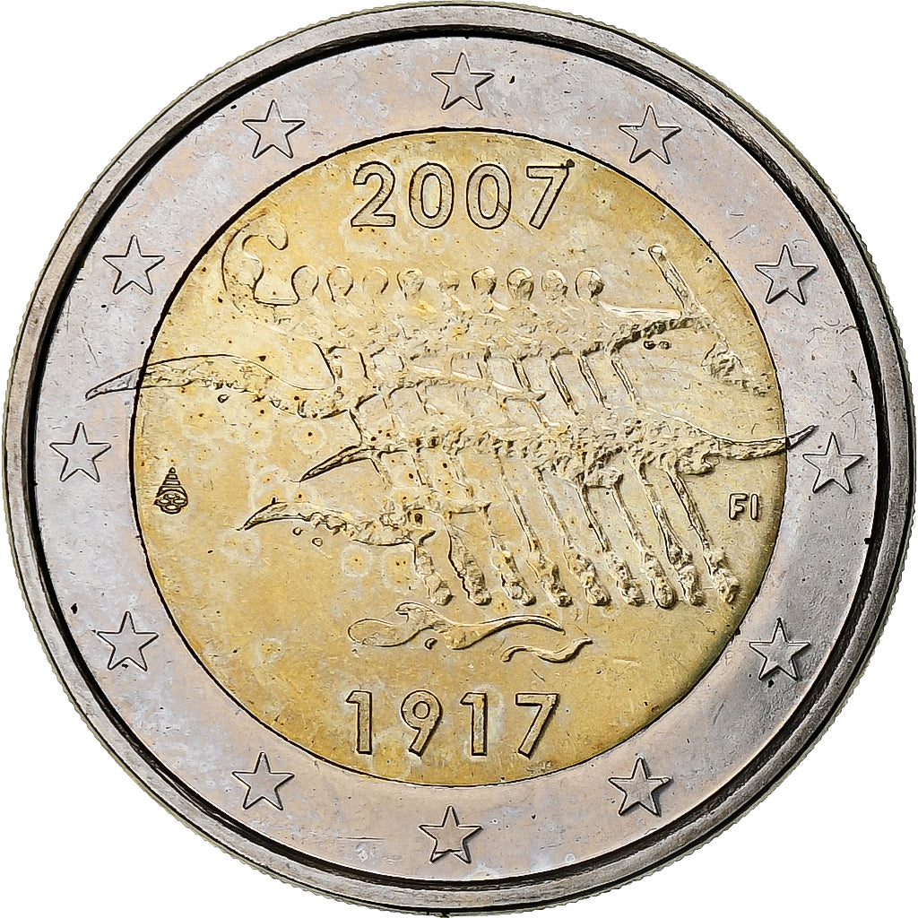 Finland, 2 Euro, 90th Anniversary of Independence, 2007, Vantaa, MS(63)