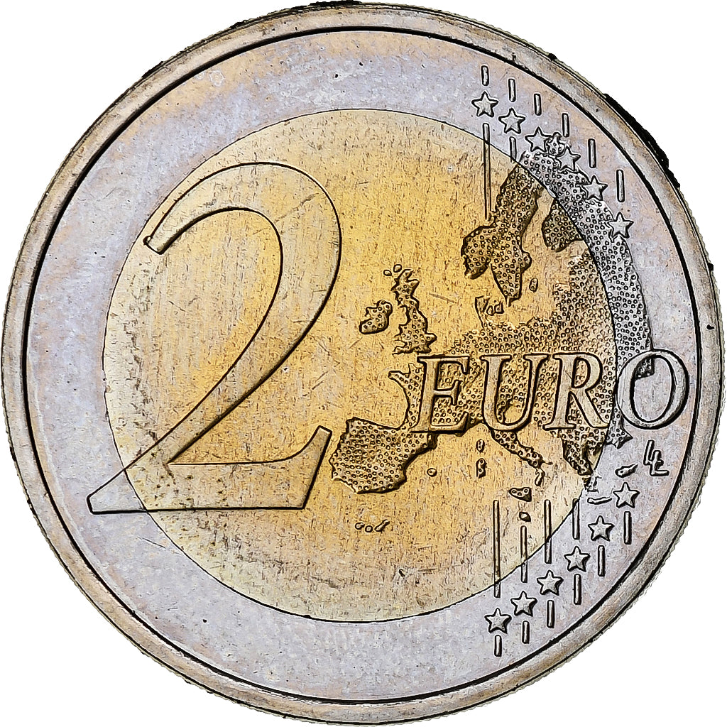 Finland, 2 Euro, Les Droits de L 'Homme, 2008, Vantaa, MS(63), Bi-Metallic