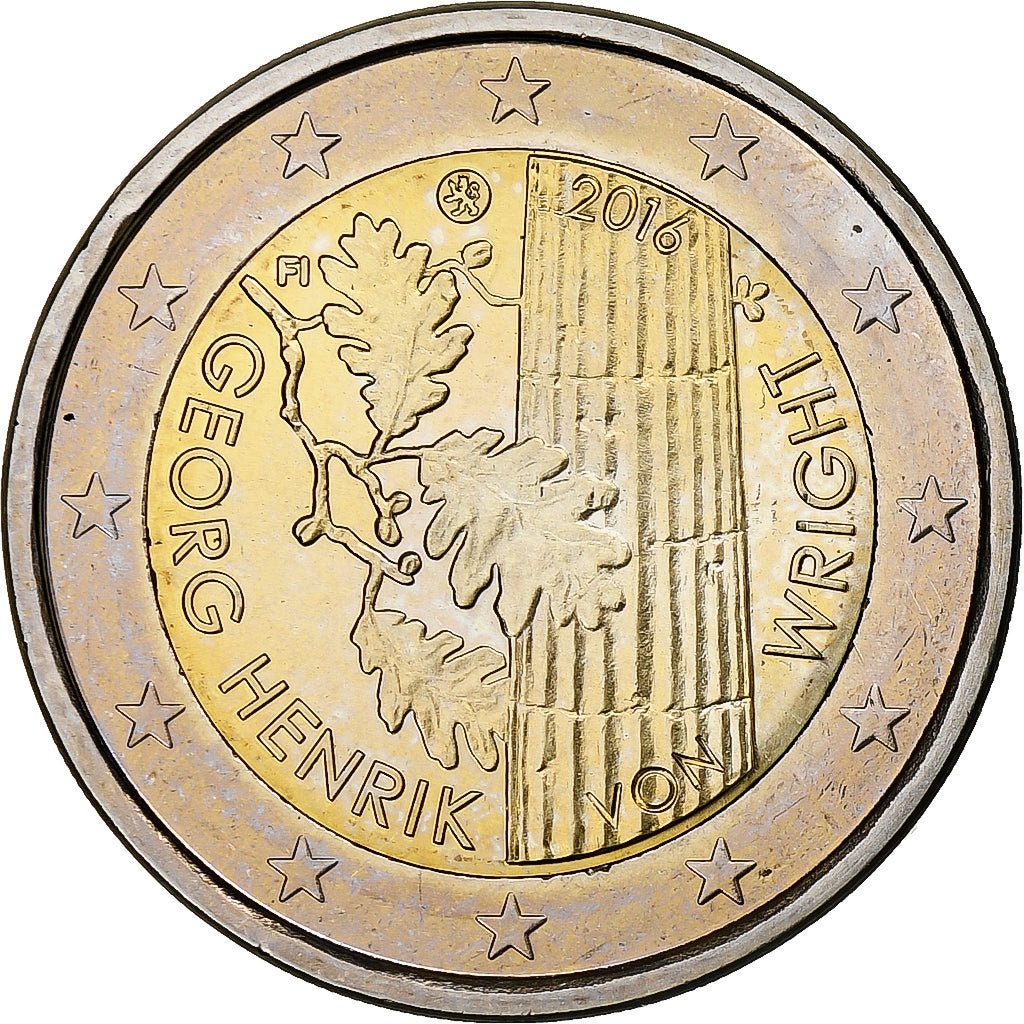 Finland, 2 Euro, Georg Henrik, 2016, Vantaa, MS(60-62), Bi-Metallic