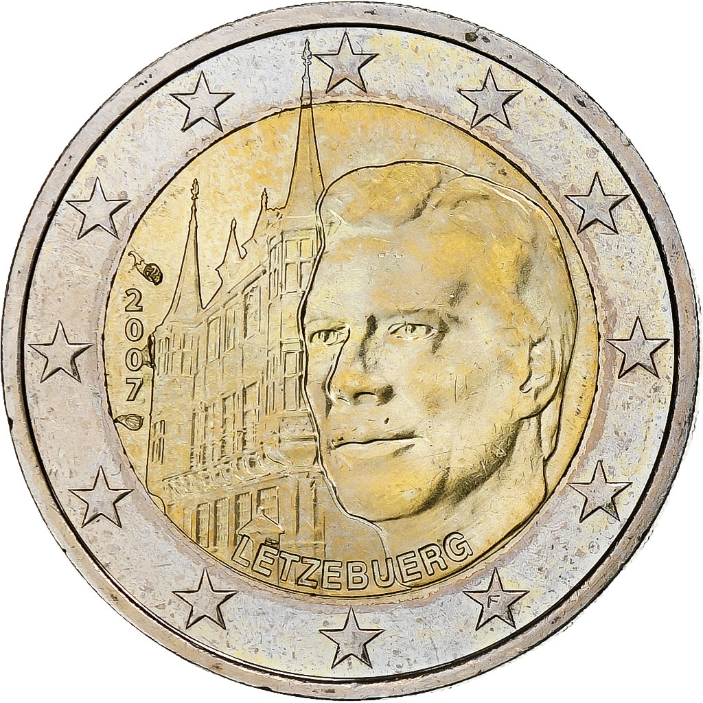 Luxemburg, 2 Euro, Grand-Duc Henri, 2007, Paris, UNZ, Bi-Metallic, KM:95