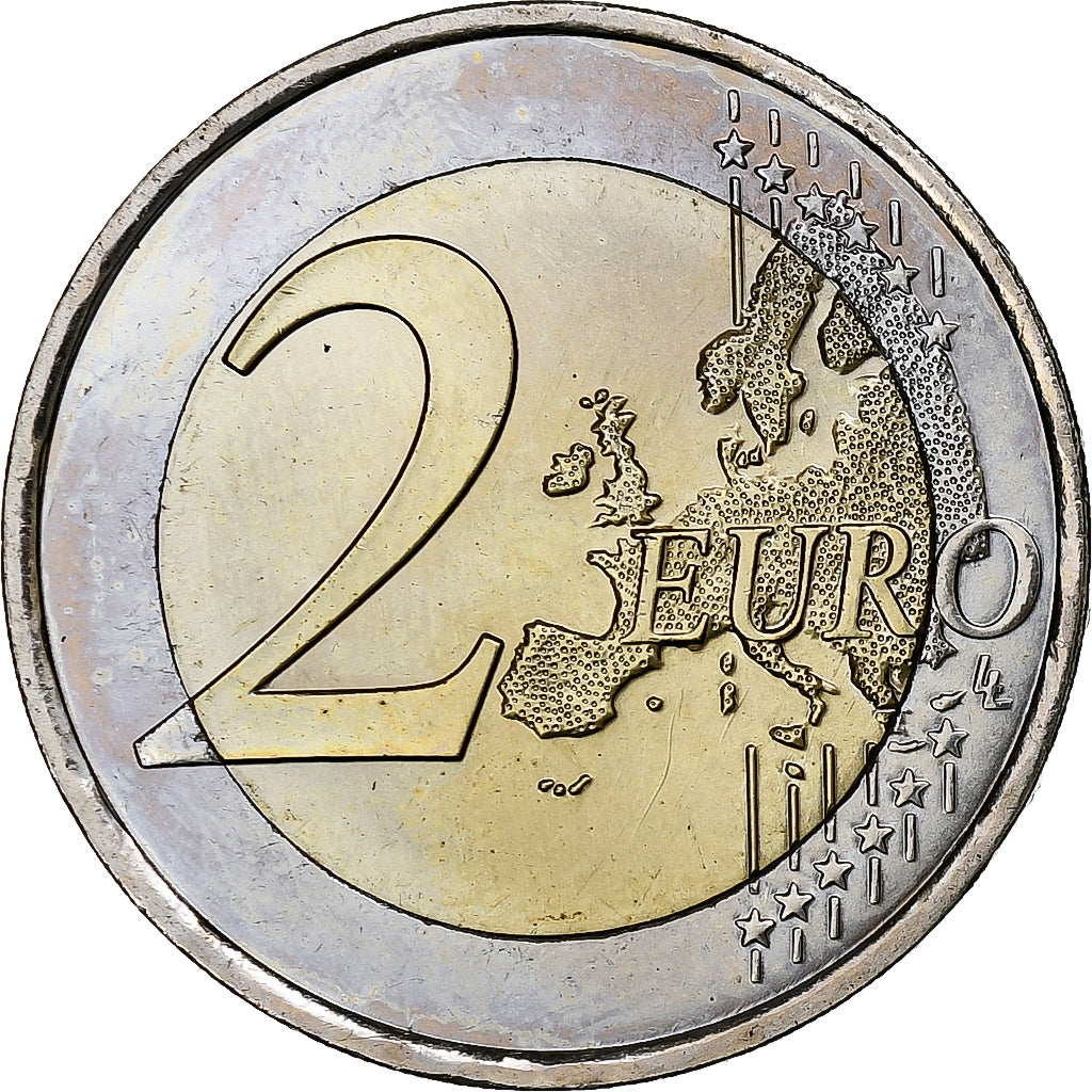 Luxembourg, 2 Euro, Traité de Rome 50 ans, 2007, Paris, MS(60-62), Bi-Metallic