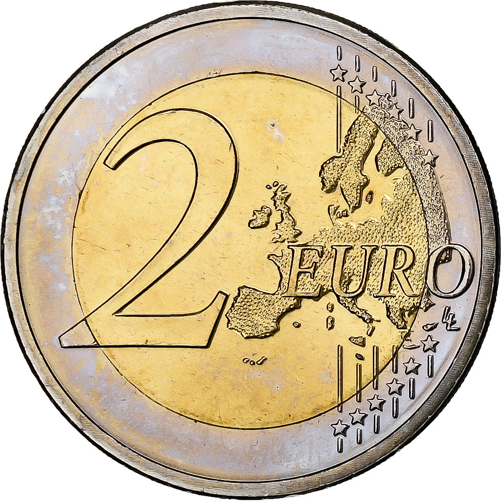 Netherlands, 2 Euro, 10 ans de l'Euro, 2009, MS(63), Bi-Metallic, KM:281