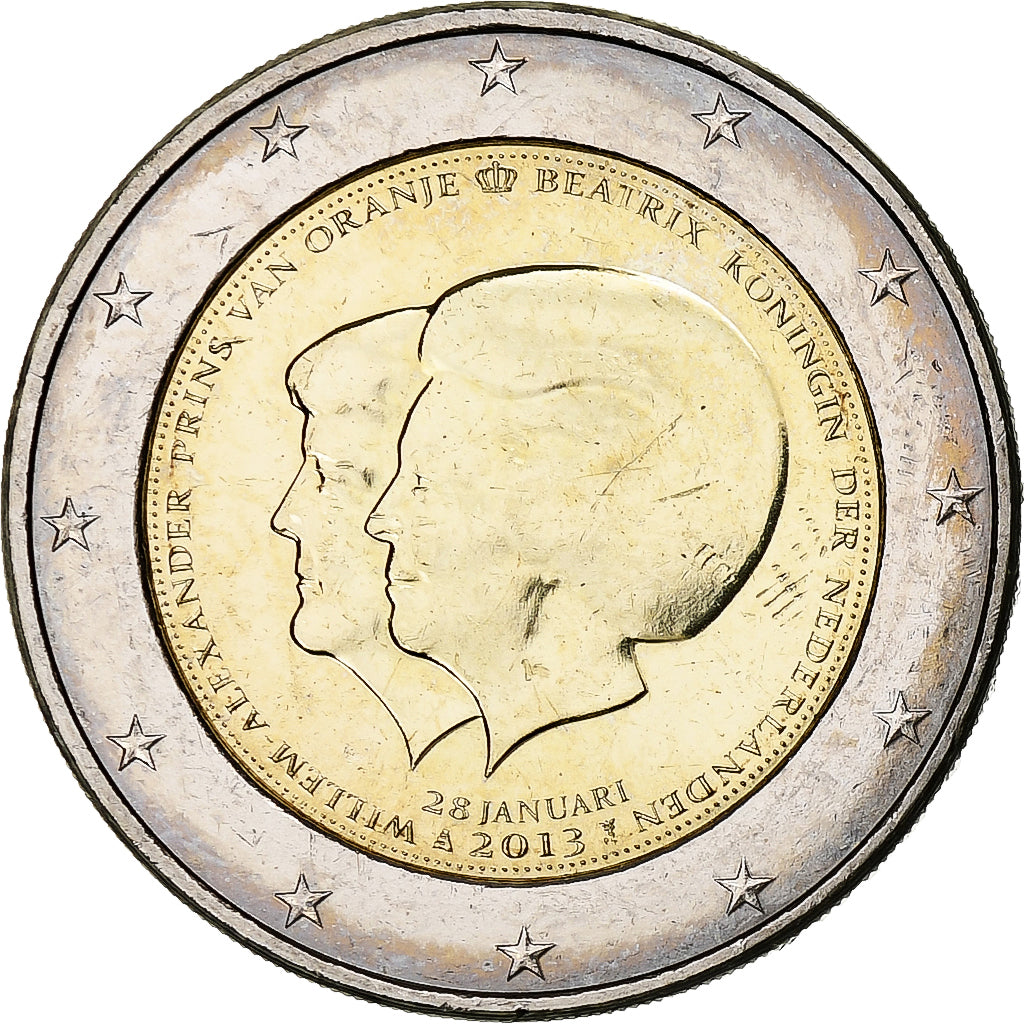 Paesi Bassi, 2 Euro, Abdication de la Reine Béatrix, 2013, Utrecht, SPL-