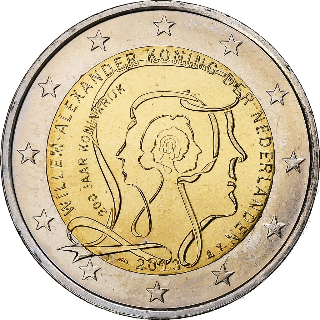 Netherlands, 2 Euro, bicentenaire du Royaume des Pays-Bas, 2013, Utrecht