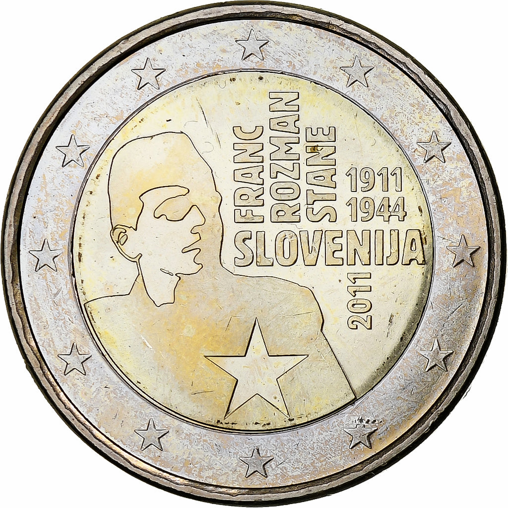 Slovenië, 2 Euro, Franc Rozman-Stane, 2011, Vantaa, PR+, Bi-Metallic, KM:100