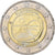 Słowacja, 2 Euro, EMU 10th Anniversary, 2009, Kremnica, MS(63), Bimetaliczny