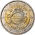 Słowacja, 2 Euro, 10 ans de l'Euro, 2012, Kremnica, MS(63), Bimetaliczny