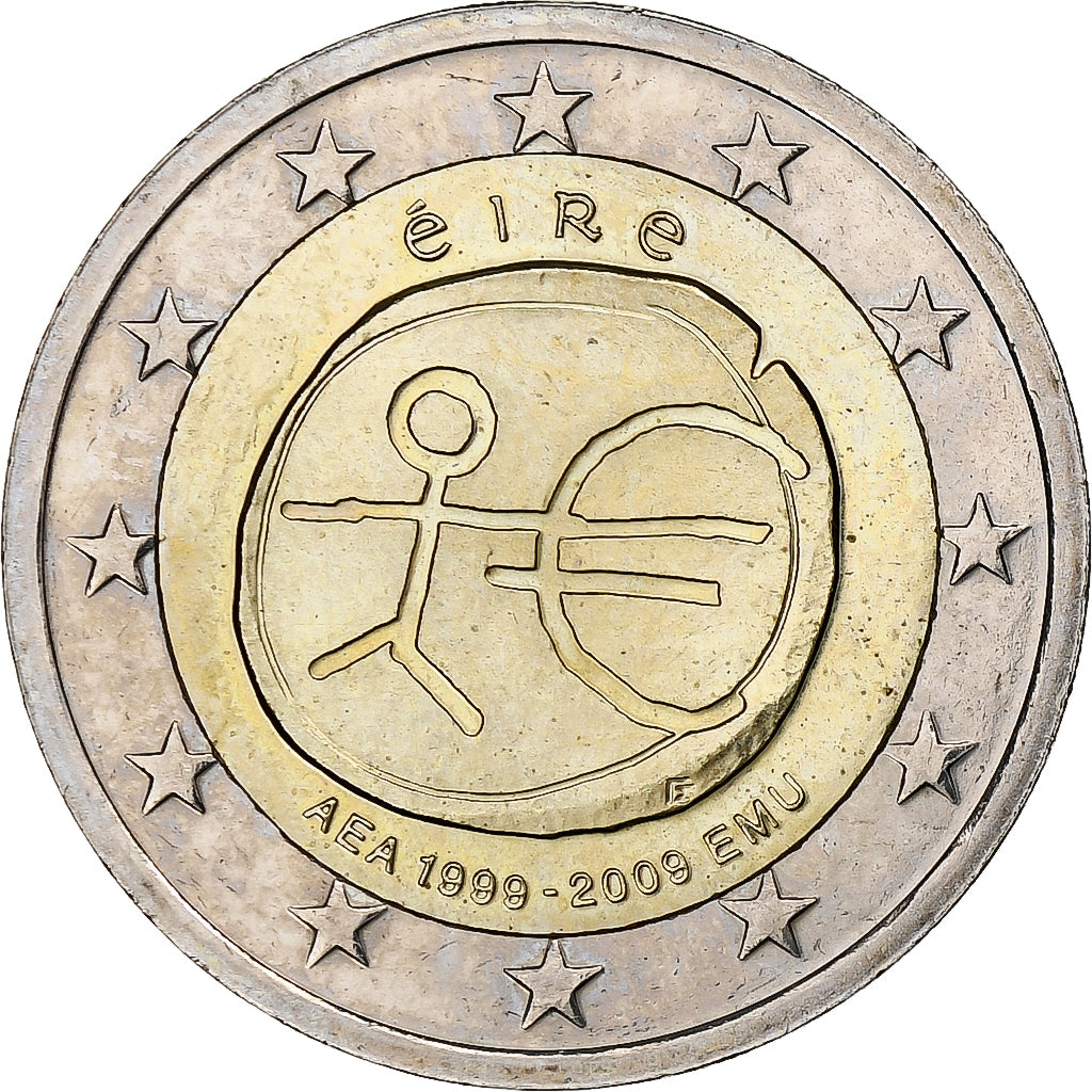 IRELAND REPUBLIC, 2 Euro, 10 ans de l'Euro, 2009, Sandyford, MS(60-62)
