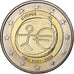 Cypr, 2 Euro, 10 years euro, 2009, MS(63), Bimetaliczny, KM:89