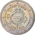 Chipre, 2 Euro, 10 ans de l'Euro, 2012, SC, Bimetálico