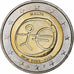 Malta, 2 Euro, E.M.U., 10th Anniversary, 2009, Paris, MS(63), Bi-Metallic