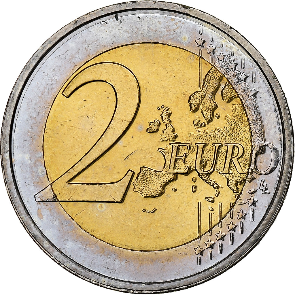 Malta, 2 Euro, E.M.U., 10th Anniversary, 2009, Paris, MS(63), Bi-Metallic