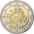 Estonia, 2 Euro, 10 ans de l'Euro, 2012, Vantaa, MS(60-62), Bi-Metallic, KM:70