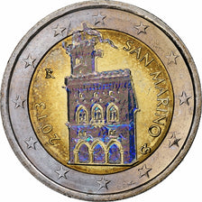 San Marino, 2 Euro, 2013, Rome, Hologramme, MS(63), Bi-Metallic, KM:486