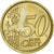 PAŃSTWO WATYKAŃSKIE, 50 Euro Cent, 2010, Rome, MS(60-62), Mosiądz, KM:387