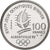 Coin, France, Ski acrobatique, 100 Francs, 1990, Albertville 92, MS(65-70)