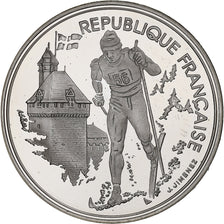 Moneta, Francja, Albertville 1992 - ski de fond, 100 Francs, 1991, MS(65-70)