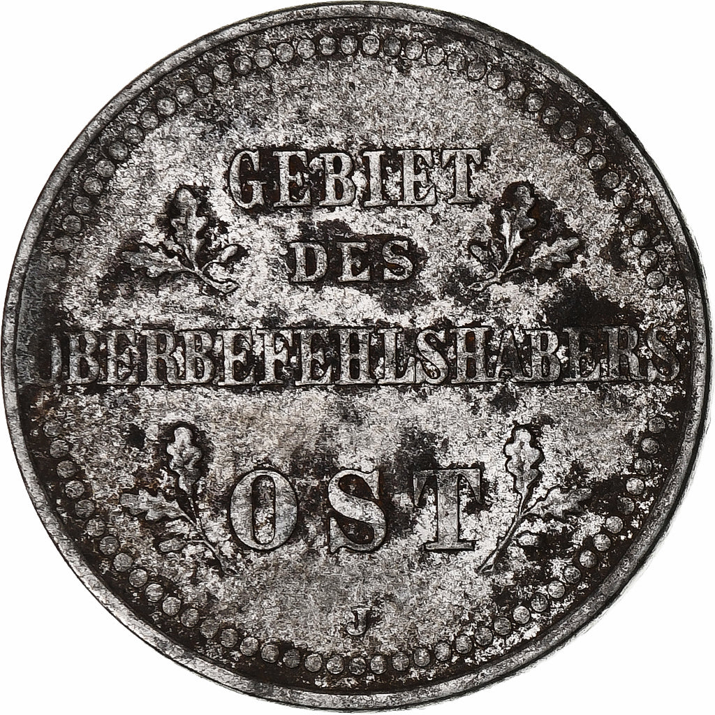 GERMANY - EMPIRE, Wilhelm II, 2 Kopeks, 1916, Hamburg, Iron, AU(50-53), KM:22
