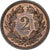 Munten, Zwitserland, 2 Rappen, 1907, Bern, ZF+, Bronzen, KM:4.2