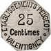 Moneda, Francia, Etablissements Peugeot, Valentigney, Valentigney, 25 Centimes