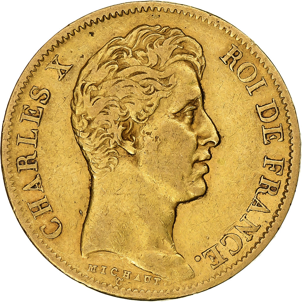 Münze, Frankreich, Charles X, 40 Francs, 1828, Paris, SS, Gold, KM:721.1