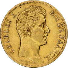 Münze, Frankreich, Charles X, 40 Francs, 1828, Paris, SS, Gold, KM:721.1