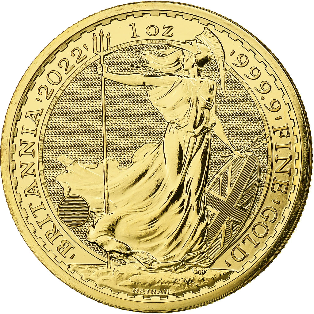 Coin, Great Britain, Britannia, 100 Pounds, 2022, British Royal Mint, 1 Oz
