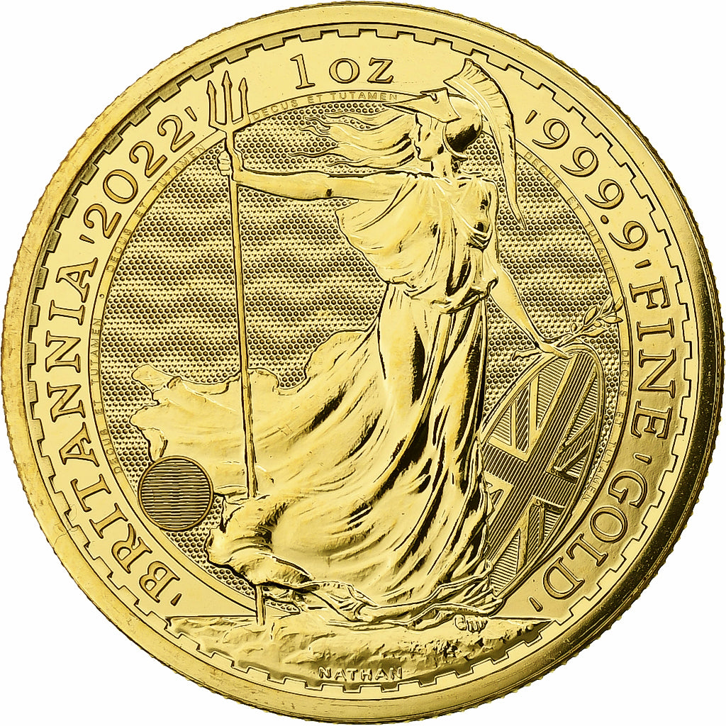 Coin, Great Britain, Britannia, 100 Pounds, 2022, British Royal Mint, 1 Oz
