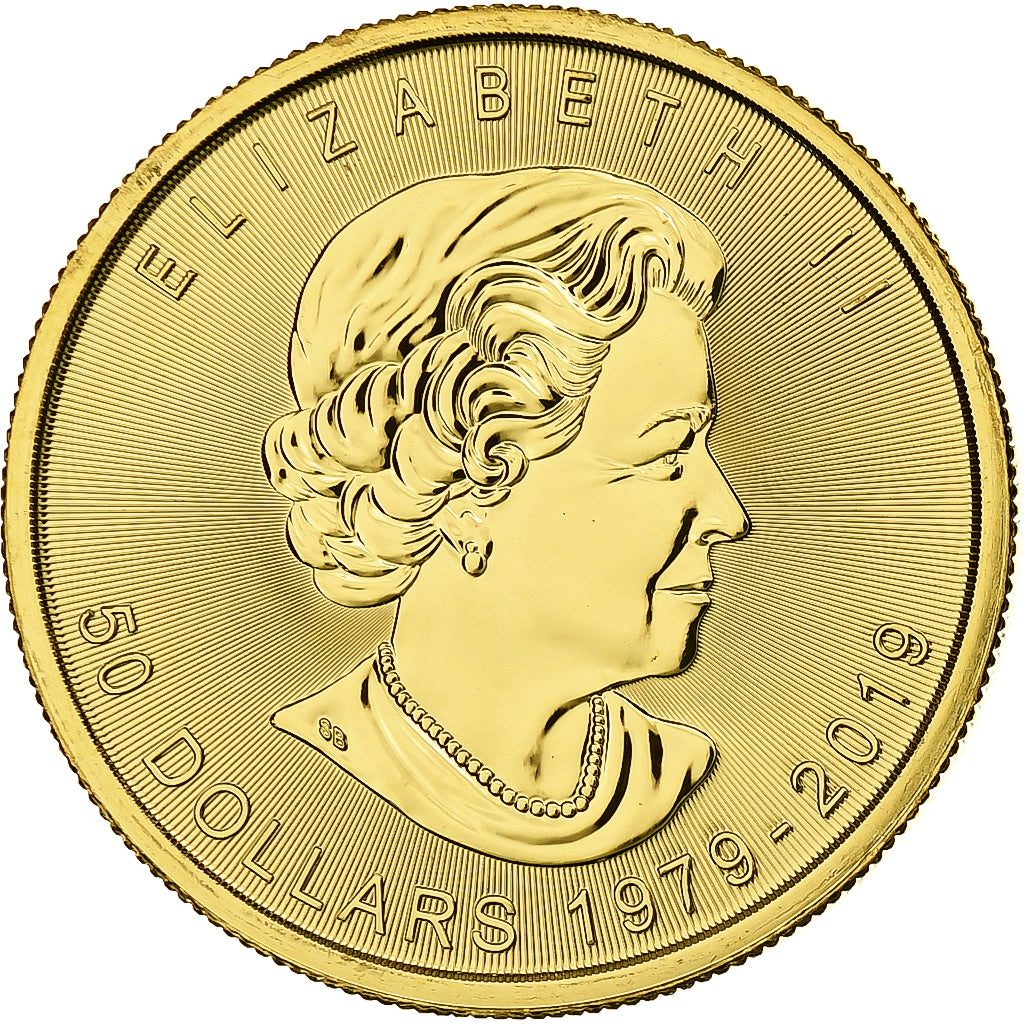 Moneda, Canadá, Gold Maple Leaf 40th anniversary, 50 Dollars, 2019, Royal