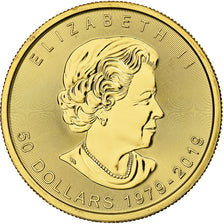 Moneda, Canadá, Gold Maple Leaf 40th anniversary, 50 Dollars, 2019, Royal