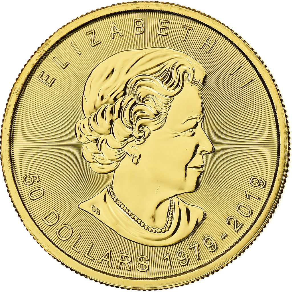 Coin, Canada, Gold Maple Leaf 40th anniversary, 50 Dollars, 2019, Royal Canadian